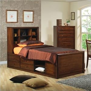 Scottsdale Storage Bed in Walnut Size: Full