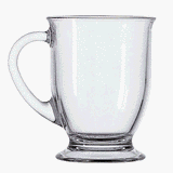 Click here to buy Cafe Coffee Mug by Anchor Hocking.