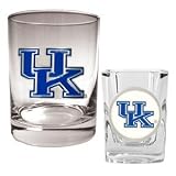 Kentucky Wildcats Rocks Glass & Shot Glass Set NCAA College Athletics
