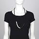 Grey & White Horn Necklace