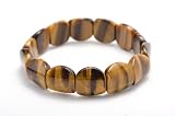 A Grade Yellow Tiger Eye 15 By 15mm Turtleshell Stretch Bracelet 7'' A Grade Yellow Tiger Eye 15 By 15mm Turtleshell Stretch Bracelet 7''