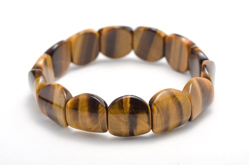 A Grade Yellow Tiger Eye 15 By 15mm Turtleshell Stretch Bracelet 7'' A Grade Yellow Tiger Eye 15 By 15mm Turtleshell Stretch Bracelet 7''