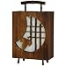 Oriental Furniture WDLT4-37 17 Crescent Contemporary Decorative Lantern