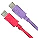 RND Apple Certified Lightning USB 6ft Cable (2-Pack) for iPhone (11, 11 Pro, 11 Pro Max, XS, XS Max, XR, X, 8, 8 Plus, 7, 7 Plus, 6, 6 Plus, 6S, 6S Plus) iPad (Pro, Air, Mini) and iPod (Purple/Pink)