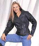 LADIES LEATHER BIKER JACKET