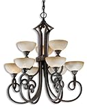 IMAGE OF Unique 9 Light Chandelier