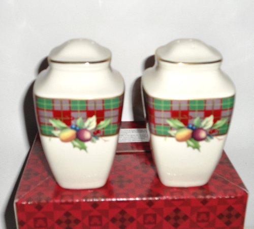 Lenox Holiday Tartan Square Set New