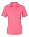 Hanes womens X-Temp Performance Polo Shirt,Neon Pink Heather,Large