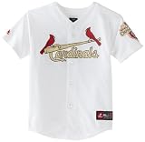 MLB St. Louis Cardinals Lance Berkman 12 World Series Game Replica Jersey (White/Gold, X-Large)