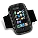 Premium Black Adjustable Wrist Armband Sports Gym Carrying Case Cover for Apple Iphone 3G, 3GS, 3G-S