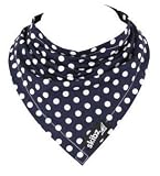 Skibz Dribble Bib - Navy & White Spot