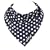 Skibz Dribble Bib - Navy & White Spot