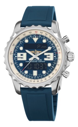 Breitling Men's A7836534/C823 R Professional Chronospace Blue Digital and Analog Display Dial Watch