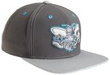 NBA Men's Graystone Flat Brim Snapback Hat (New Orleans Hornets, Adjustable)
