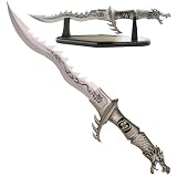 Fire Dragon Fantasy Knife display stand included