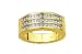Nice Men's Big Genuine Diamond Yellow Gold Ring / Band 0.50ctw