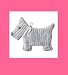 Scottie Dog Potholder. Vintage Crochet Pattern [Annotated]