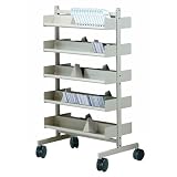 10 Shelf Sidewinder Mobile Storage - Charcoal Frame