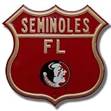 FLORIDA STATE SEMINOLES SEMINOLES FL Seminole logo AUTHENTIC METAL ROUTE SIGN (17 X 17)