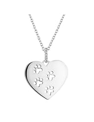 ASPCA(R) TenderVoices(R) Diamond Heart Paw Print Pendant