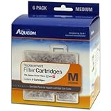 Aqueon 06085 Filter Cartridge, Medium, 6-Pack