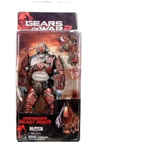  Gear of War 2: Series 5 Locust Grenadier Beast Rider Action Figure