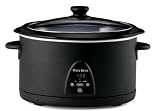  : West Bend 84496 6-Quart Programmable Crockery Cooker, Black Matte