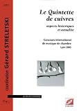 Revue Symétrie  / Le Quintette de cuivres: aspects historiques et actualité
