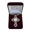 2" Saint Benedict Cross with Medal Centerpiece - Includes Velvet Gift Box - Made in Italy