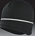 TrailHeads Women’s Winter Ponytail Beanie | Performance Running Hat | Reflective Power Beanie - Black/Silver
