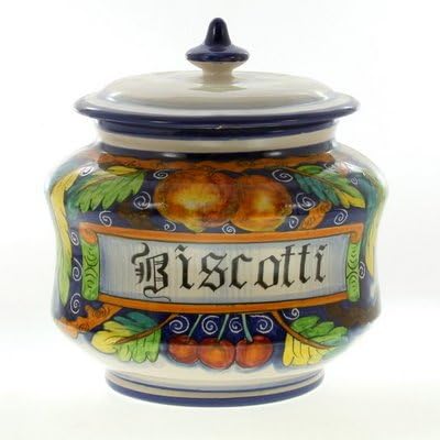 TUSCANY: Traditional ''Biscotti'' jar [#4008-TUS]