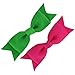 Chiffon Pigtail Mini Pinwheel Hair Bows Cheerleading Bows For Hair Set Of 20 Colors