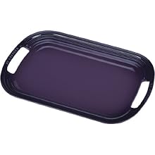 Le Creuset Stoneware 16" Oval Serving Platter, Cassis
