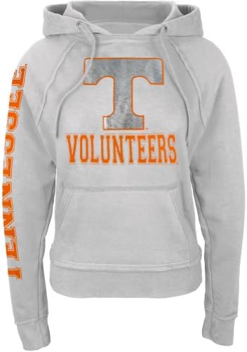 Tennessee - Foil Logo Juniors Pullover Hoodie - Small White