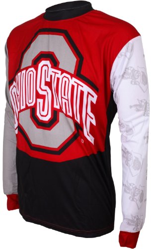 NCAA Ohio State Buckeyes Mountain Bike Cycling Jersey (Team, Large)