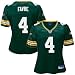 Reebok NFL Equipment Green Bay Packers #4 Brett Favre Green Ladies Replica Football Jersey