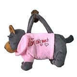 (ビグッド)Bigood ふわふわ 可愛い アニマルリュック ポケット ポシェット キッズ子供 バッグ カバン 女の子 男の子 ハンドバッグ 筆箱 ペンケースにも グレー犬