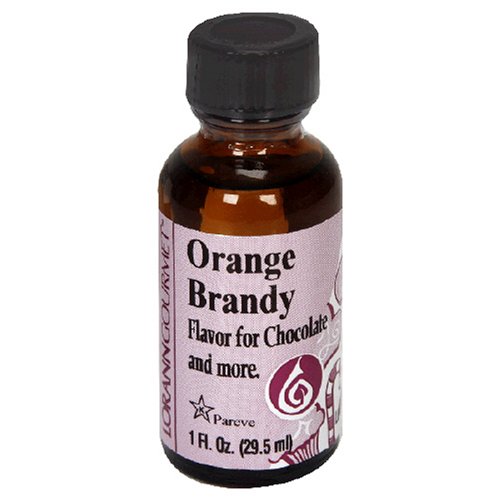 LorAnn Oil-Soluble Flavors for Chocolate, Orange Brandy Oil, 1-Ounce Bottles (Pack of 4) by LorAnn Oils