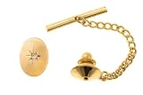 14K Yellow Gold Diamond Starburst Tie Tack