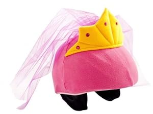 Princess Helmet Cover (Pink) - One Size Fits All Kids Sports Helmets - For Bike, Skateboard, Rollerblade, Ski, Snowboard, Hockey, Toboggan, Skate, Equestrian, Bicycle - Superb Quality - Safety & Fun Combined