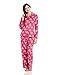 Paul Frank Women's Winter Sparkle Turq Julius Head PRT Notch Collar Pj