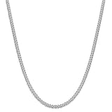 Essential Solid 925 Sterling Silver 1.5mm Curb Link Chain