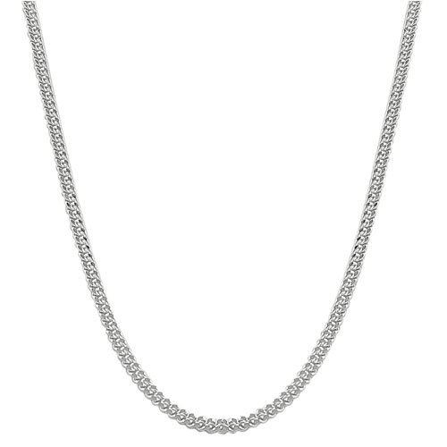 Essential Solid 925 Sterling Silver 1.5mm Curb Link Chain