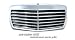 Mercedes W126 Sport Grill Shell Black and Chrome