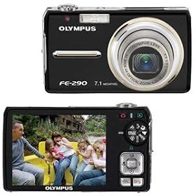 Olympus FE-290 7.1MP Digital Camera (Black) by Olympus