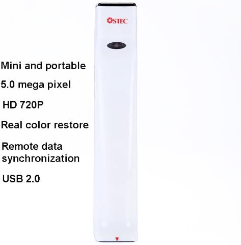 KoPa Document Scanner HD 720P 5.0 Mega Color CMOS USB 2.0 for Home Mobile Office Portable