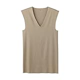 (グンゼ)GUNZE YG CUT OFFシリーズ/ALL SEASON Vネックスリーブレスシャツ YV1418 VC クリアーベージュ M