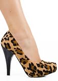 Sexy Unique Animal Print Fuzzy Pump from Hot Fash Shoes - NORAH Leopard