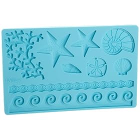 Wilton Fondant and Gum Paste Silicone Mold, Sea Life: Kitchen &amp; Dining