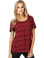 Landscape Print Shell Top